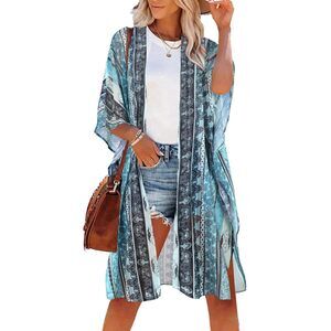 Kimonos for Women Oversized Beach Cover Up Summer Vacation Outfits